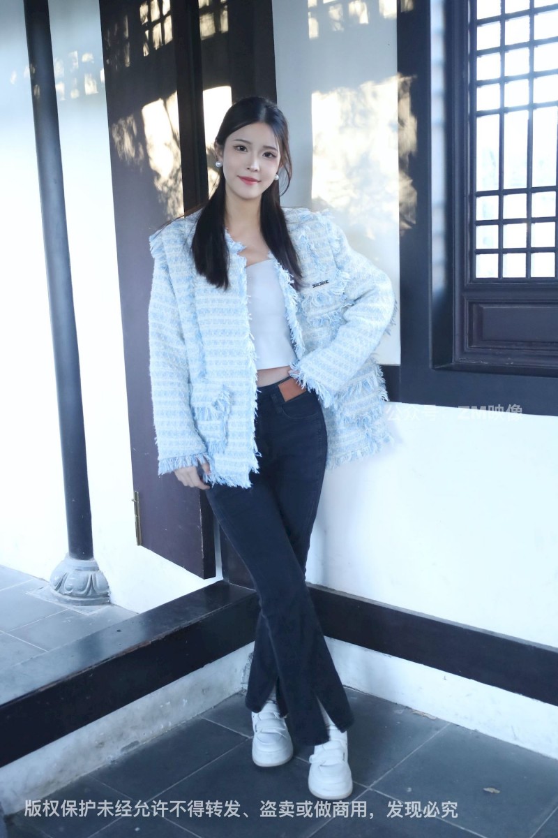 织梦映像长发美女人面桃花园林序曲阳光写真-绅士社